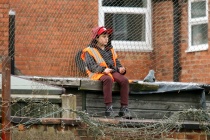 Ball Boy Watching The Action