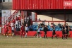 The teams enter the pitch